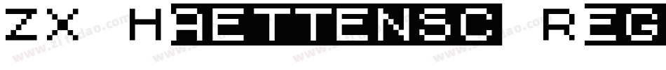 ZX Haettensc Regular字体转换